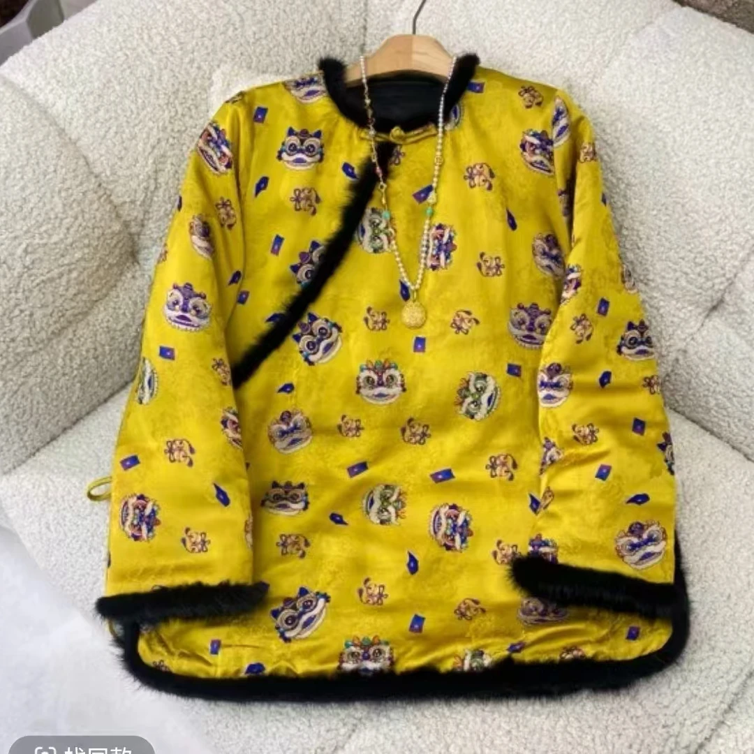 651款时尚气质复古文艺棉服