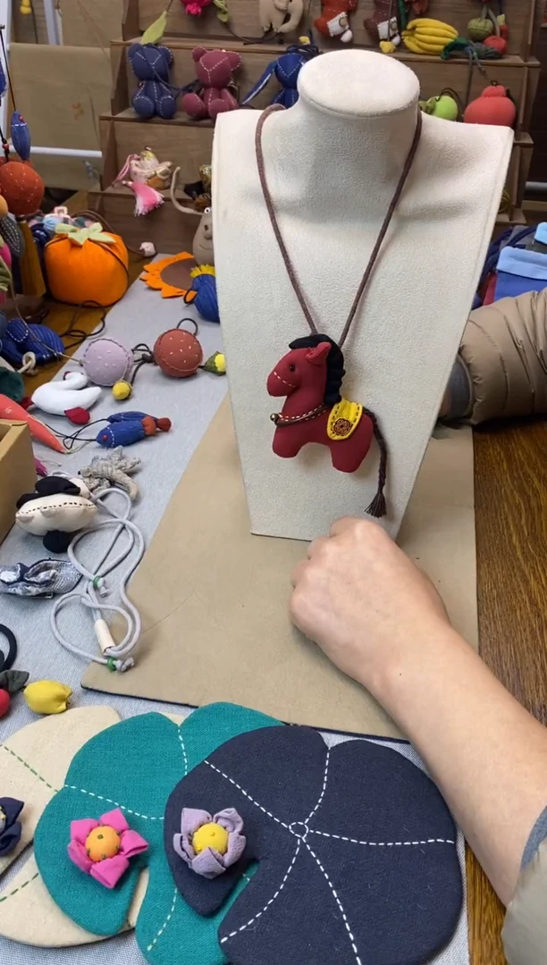 布艺小马（红马）饰品