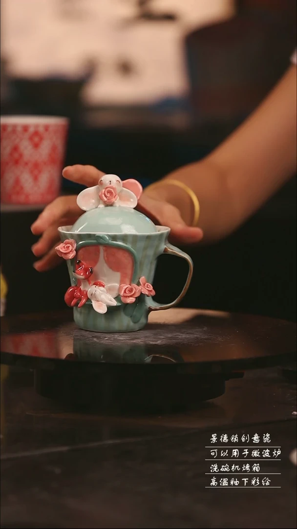 陶瓷景德镇可爱设计师款陶瓷