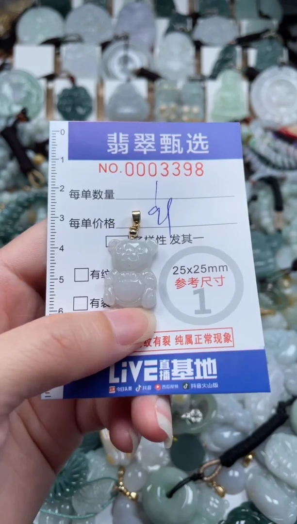 翡翠未镶嵌颈饰00..3398