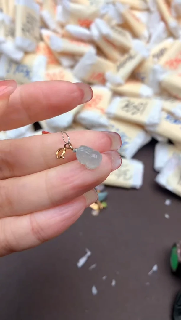 翡翠挂件银S925镶嵌一