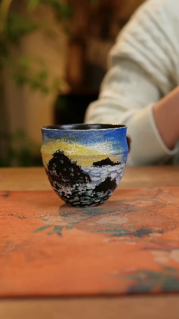 【闪购商品】瓷片1894景德镇手工手绘釉下彩高温瓷