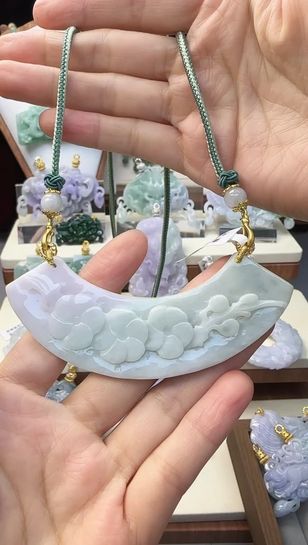 颈饰未镶嵌翡翠国风翡翠