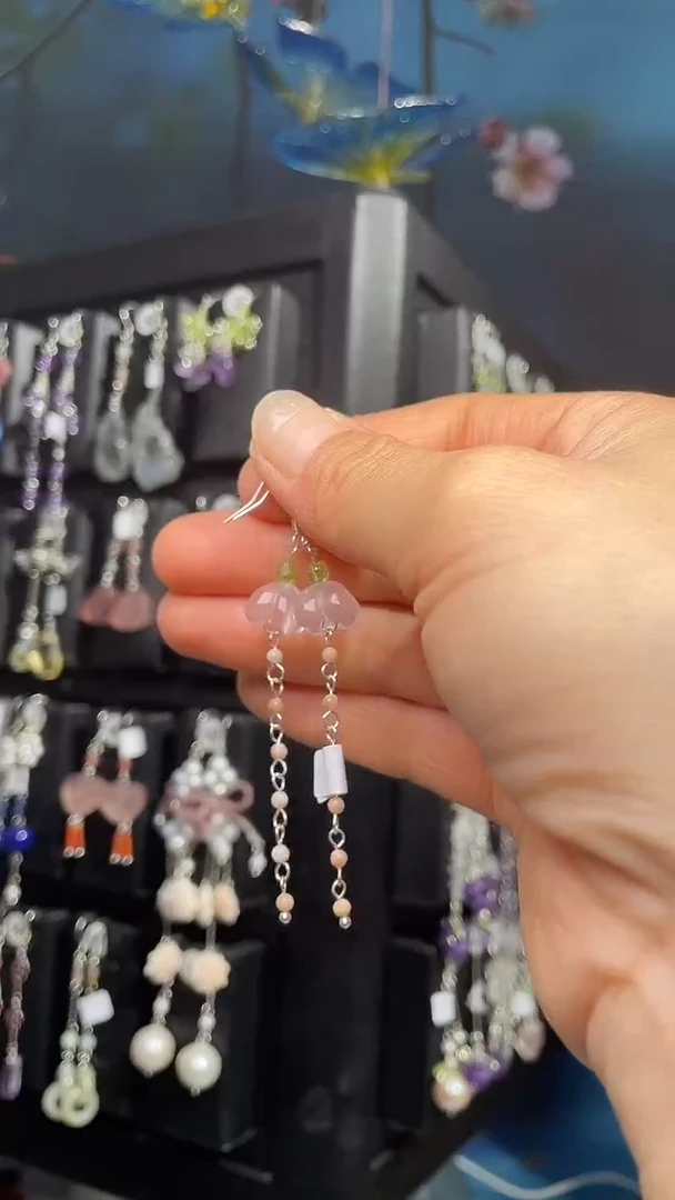 银S925镶嵌耳饰紫晶猫*ᝰ 猫猫