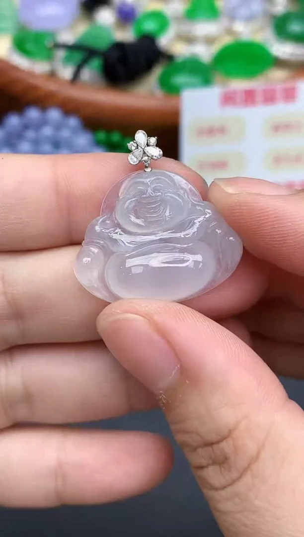 颈饰18K金镶嵌翡翠313-中国好珍宝