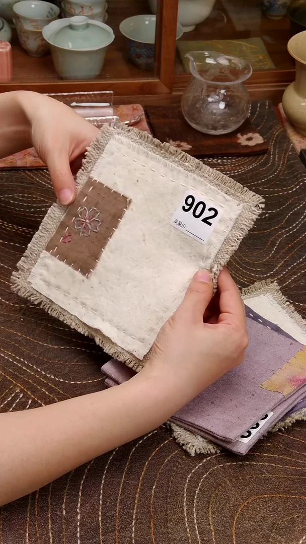 Cici手作刺子绣壶垫杯垫-902