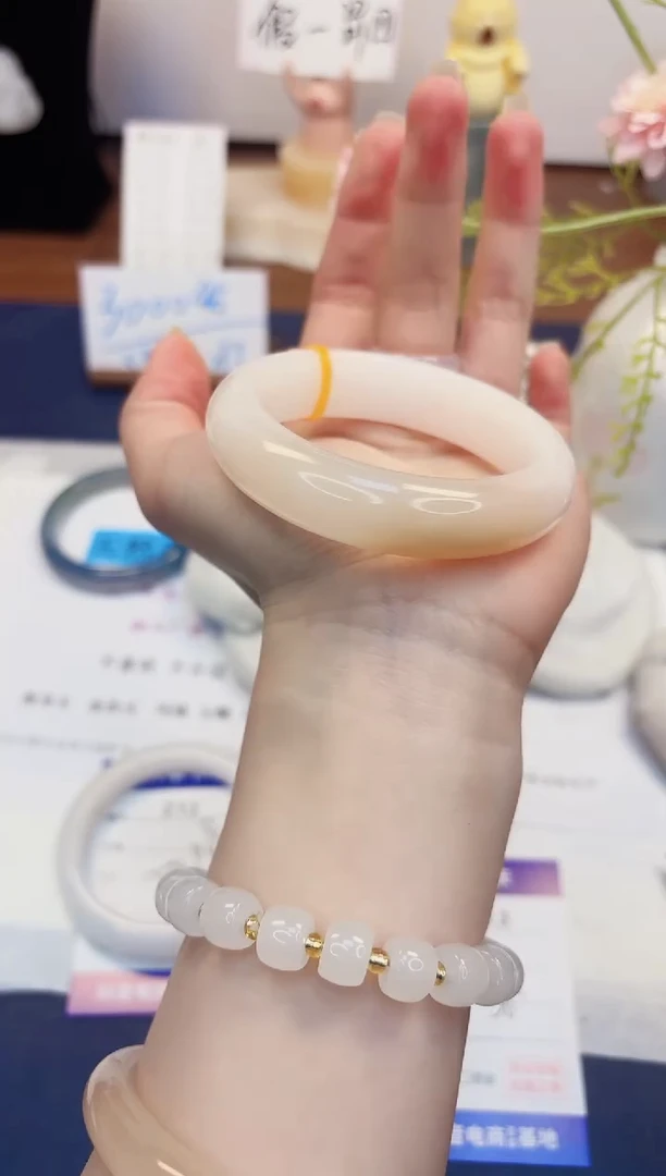 【闪购商品】石英质玉手镯未镶嵌213-财气镯-圈口58