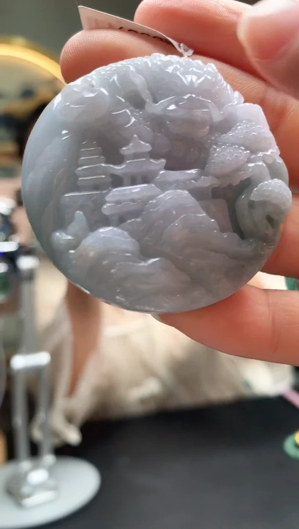 翡翠未镶嵌颈饰0526（12）