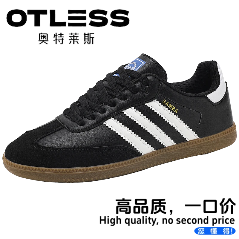 OTLESS/奥特莱斯标配德训三杠时尚休闲板鞋潮流情侣款运动休闲鞋