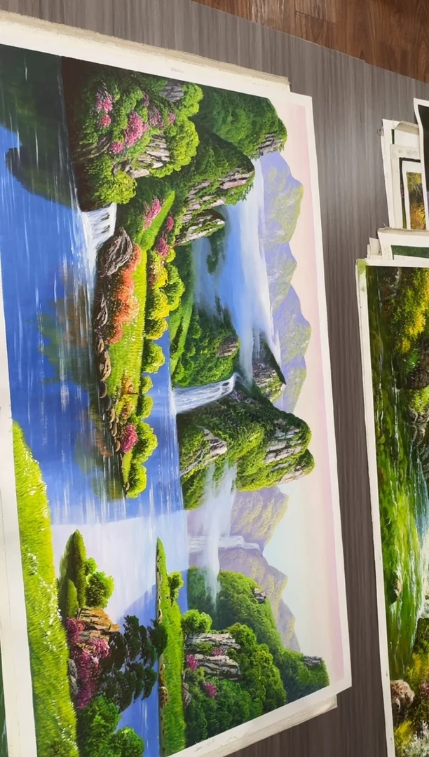 油画【112号】约1.6米丨朝鲜原创纯手绘孤品油画丨顺丰包邮