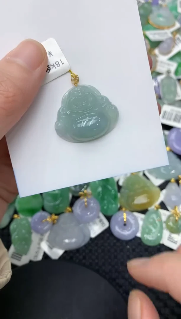 【闪购商品】翡翠颈饰18K金镶嵌11111111111