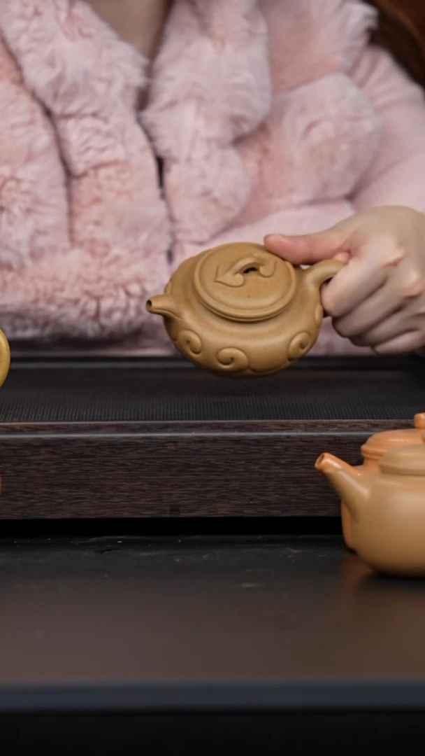 【闪购商品】紫砂茶壶至纯黄金段仿古如意