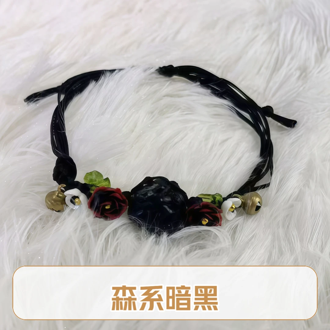森系暗黑系手工气质黑色复古法式晴水饰品店铺