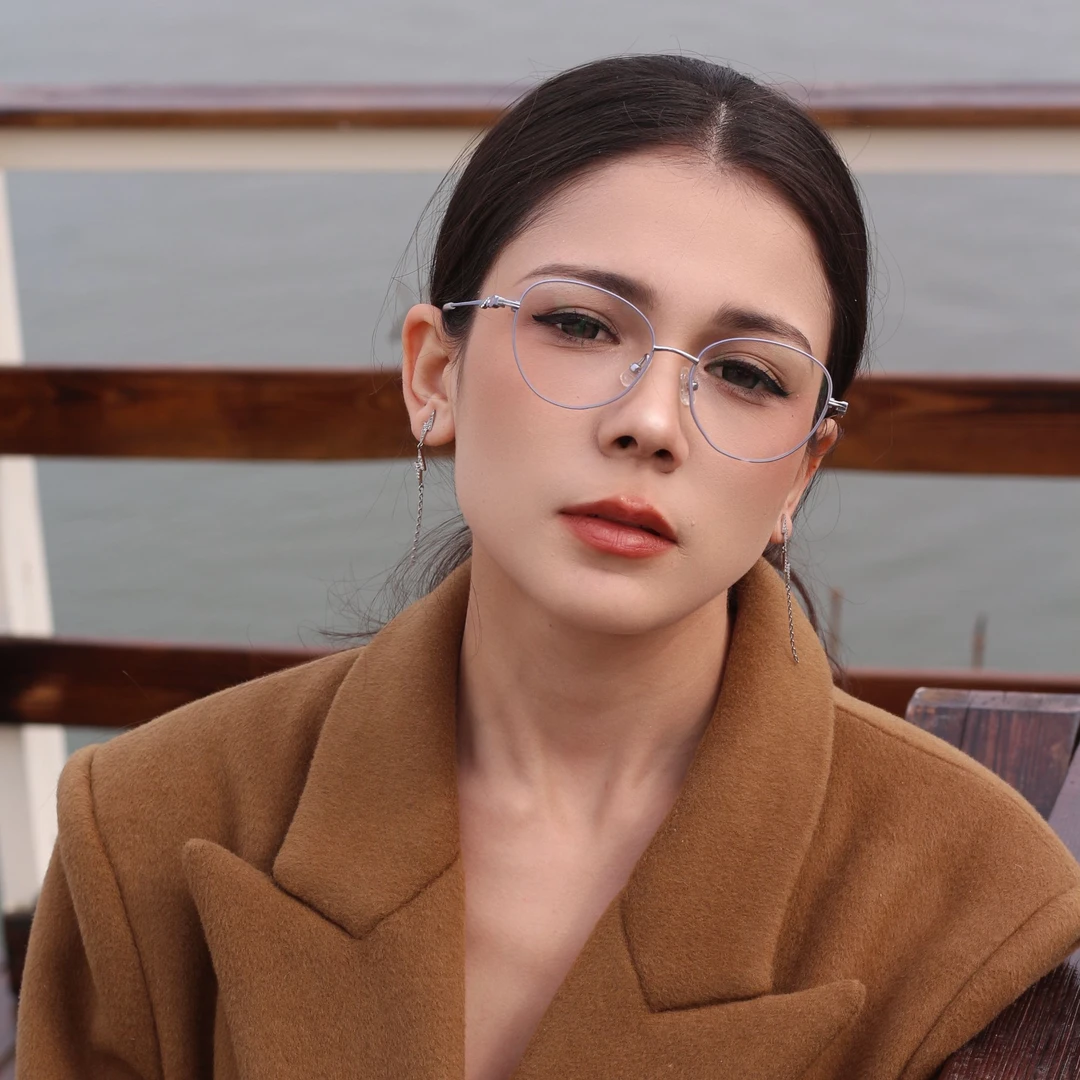 山与溪狄俄尼索斯圆框日系素颜磨砂超轻钛框设计师款眼镜复古百搭