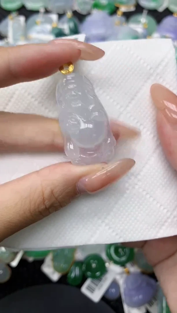 颈饰18K金镶嵌翡翠 11111111111