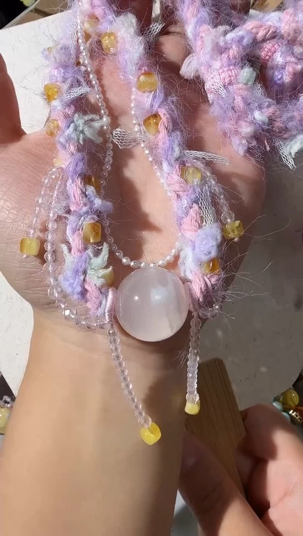 项链未镶嵌水晶水晶球项链