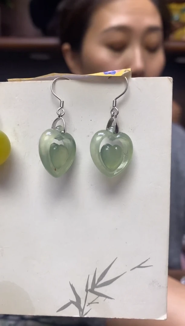 【闪购商品】岫玉吊坠银S925镶嵌·