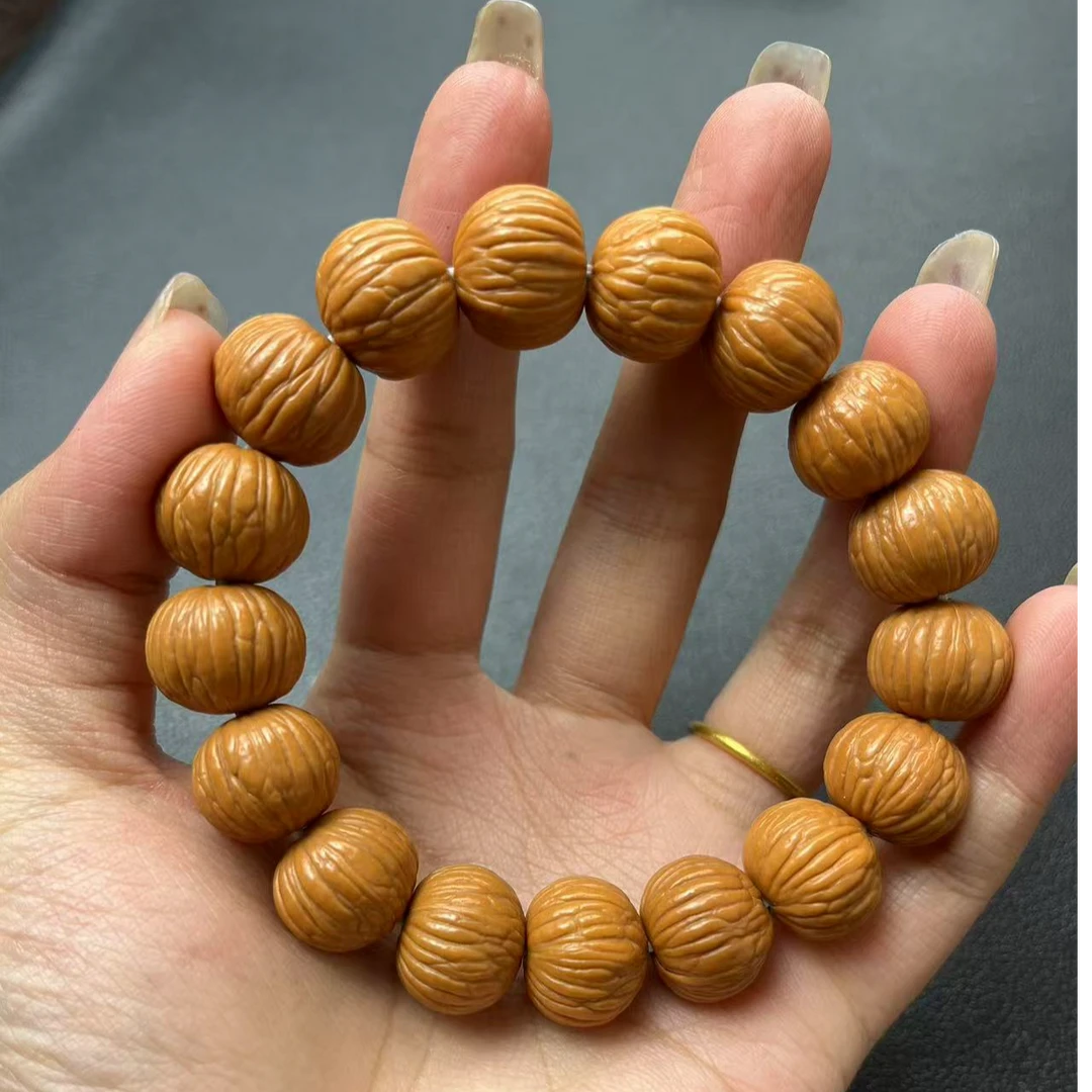 【土豪】四大名核之一土豪原皮原色猴头手串