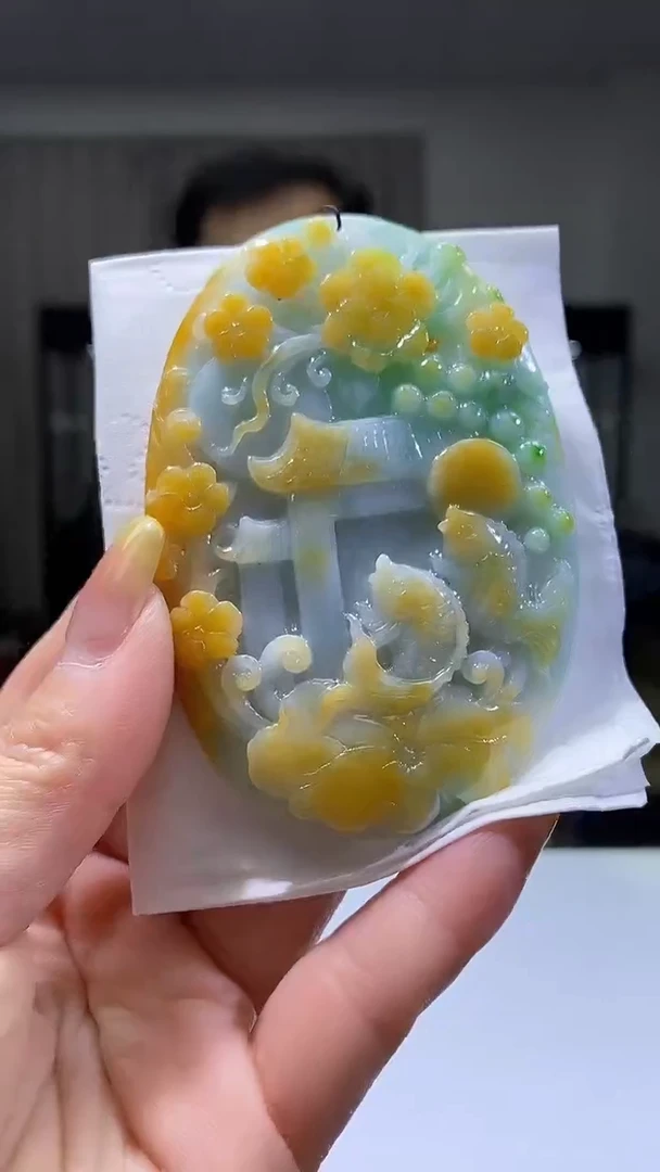 未镶嵌定制翡翠08/1228/W/鱼跃龙门