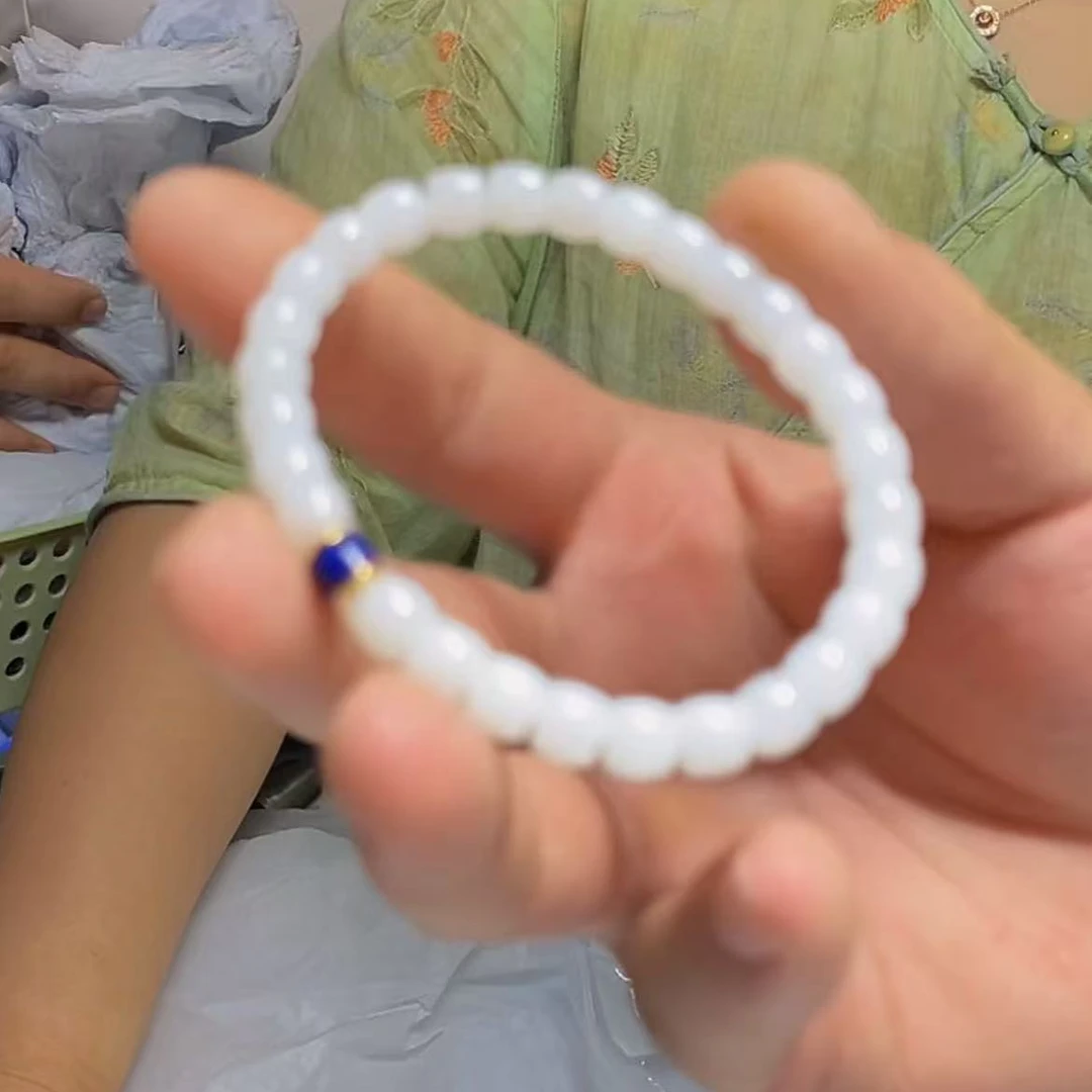 【绿庄】-1949-L08-和田玉珠链-多样性/发一件