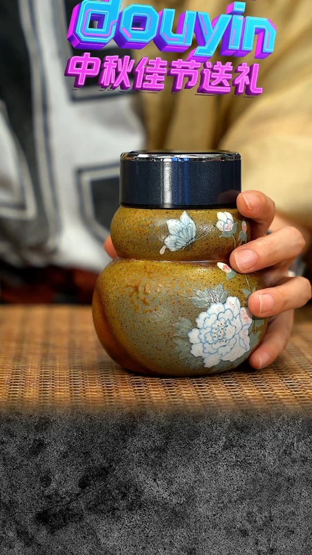 宜兴紫砂 紫砂雕塑17 紫砂保温杯