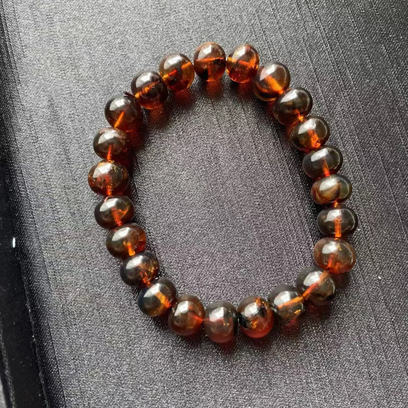 非金属仿水晶手链 宝丫轻奢  9mm复古小众素圈单圈手链手串K3039