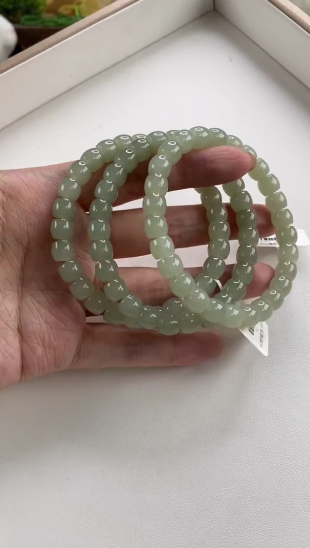 未镶嵌手串和田玉直切手串多样性发一件