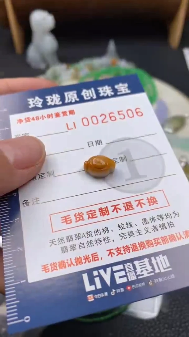 【闪购商品】翡翠颈饰未镶嵌翡翠净货26506