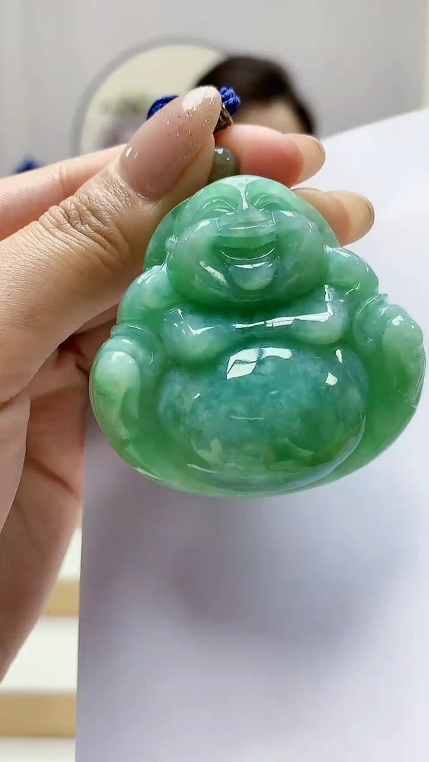 未镶嵌定制翡翠5160MM-毛货挂件11