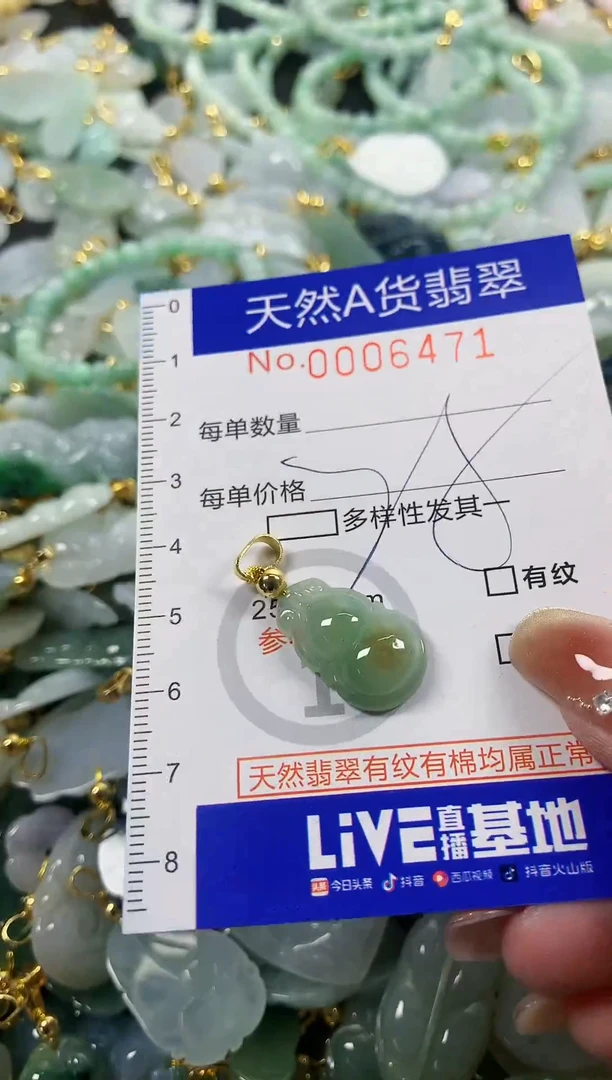 颈饰未镶嵌翡翠天然A货翡翠