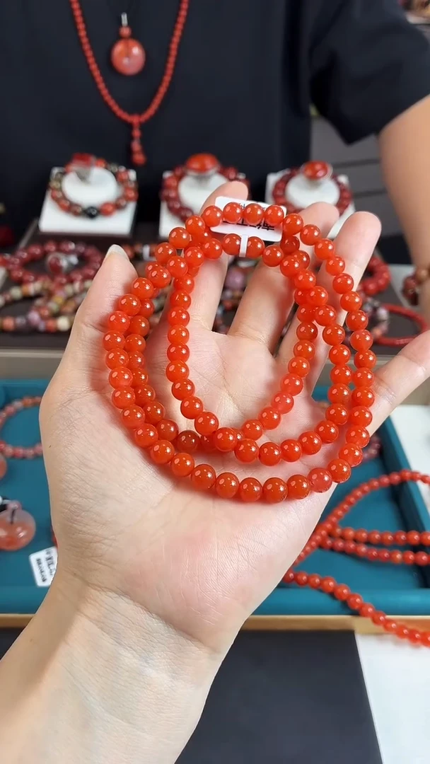 未镶嵌保山多圈7+南红玛瑙（多样式发其一）