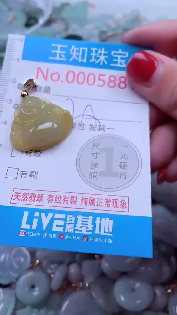 吊坠(不含链)未镶嵌翡翠5881
