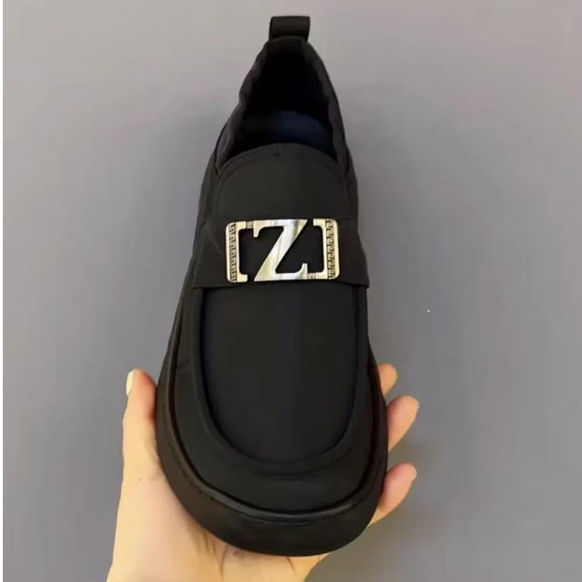 新款高品质科技布休闲百搭男鞋