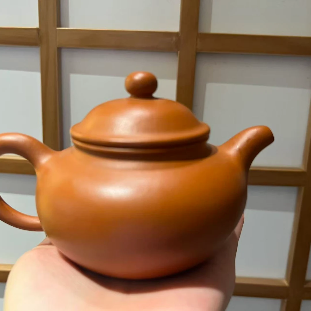 一盏雲—茶周边---朱泥手工莲子壶150ml