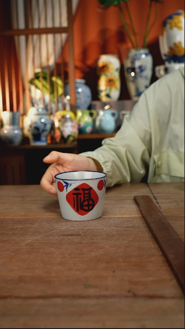 瓷片【简家甄选】景德镇设计师釉下手绘陶瓷餐具