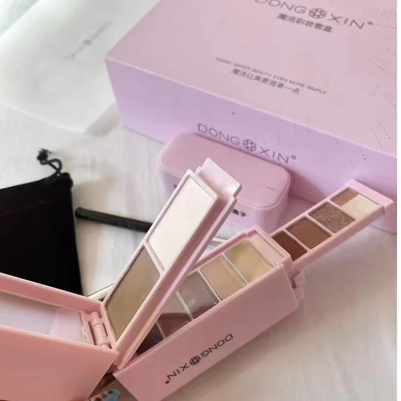 套盒魔法盒子全套淡妆化妆品一体盘新中式狐系眼妆大学生变美折叠
