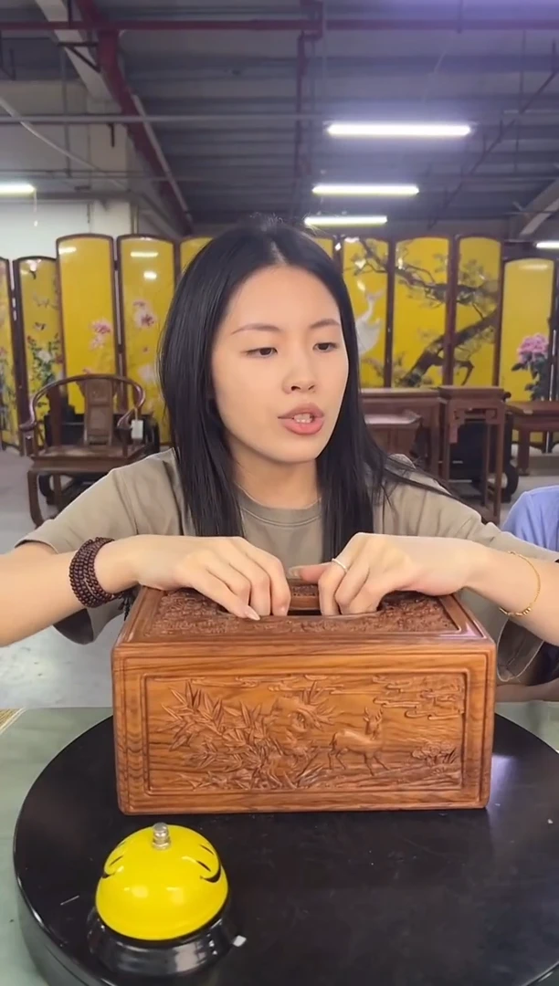 木虹DZ69A01-P8MK-鹿鹤纸巾盒（拍）161921