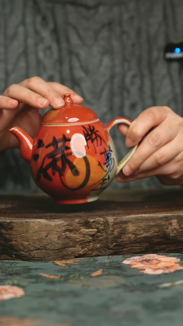 【闪购商品】瓷片釉下彩手工手绘同款陶器