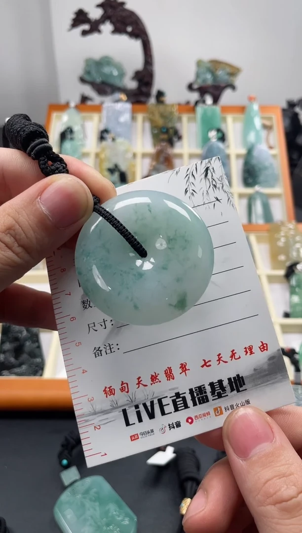 【闪购商品】翡翠颈饰未镶嵌平安扣