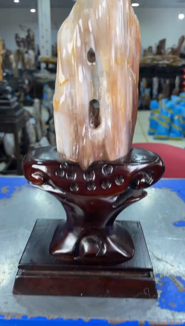 【闪购商品】硅化玉摆件未镶嵌42