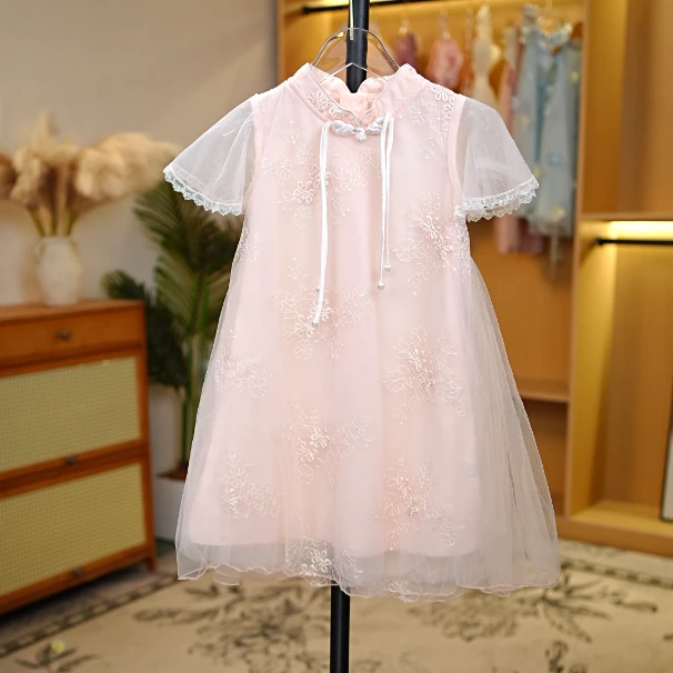 5334夏季连衣裙儿童旗袍汉服女童夏季中国风裙子25020008