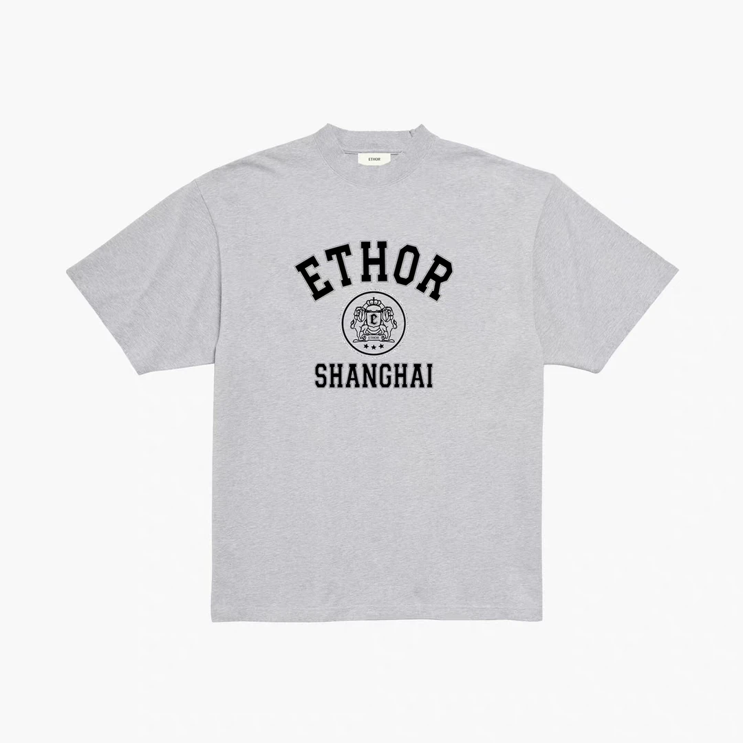ETHOR   设计师品牌25AW 新款 LOGO烫钻T恤
