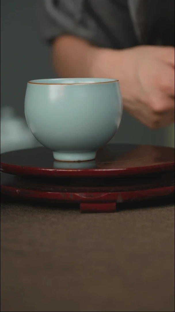 微微瑕 圆融杯 无底款