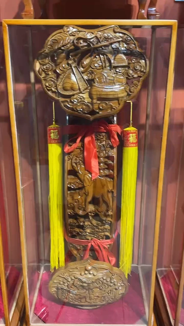 桃木木雕款总高1.58称心吉祥桃木如意