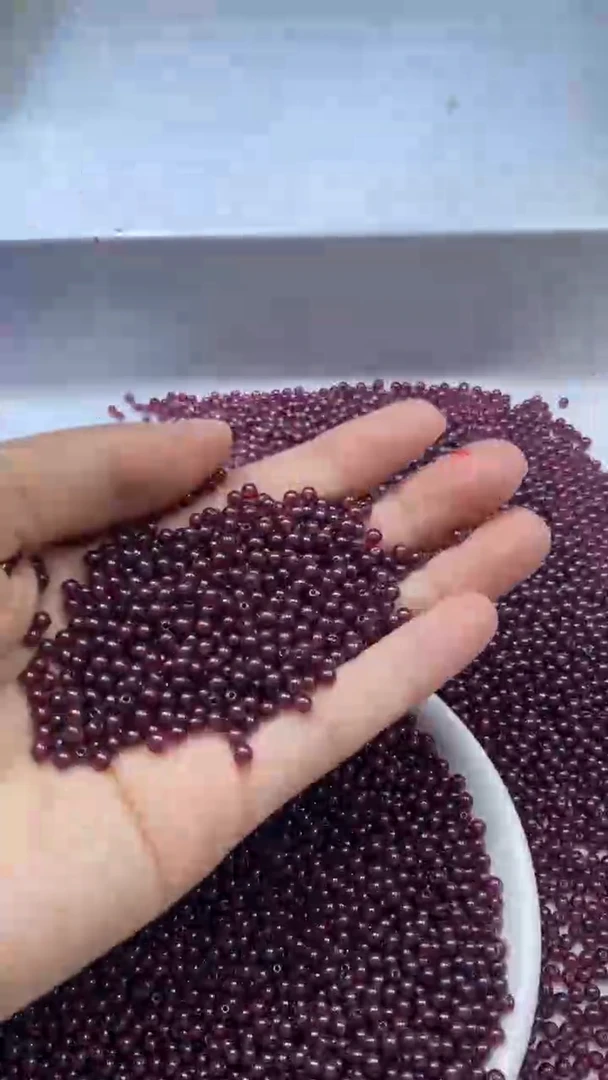 未镶嵌颈饰玛瑙/玉髓W207-石*榴*石3mm*100颗
