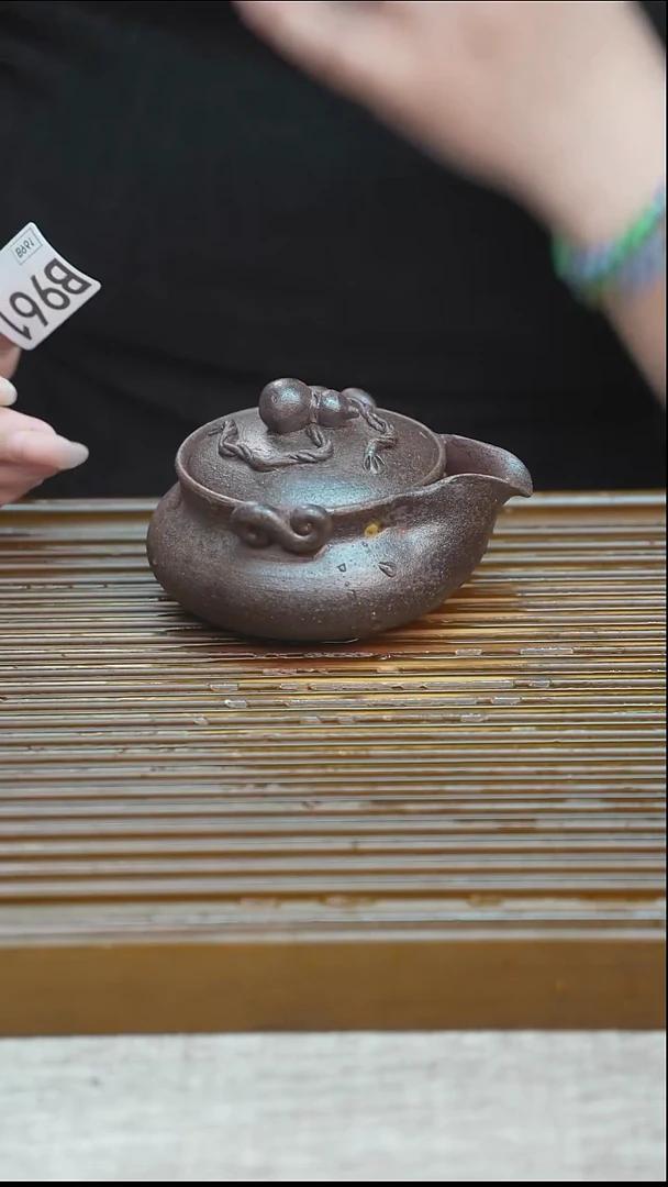 纯手工粗陶茶具每一只不一样