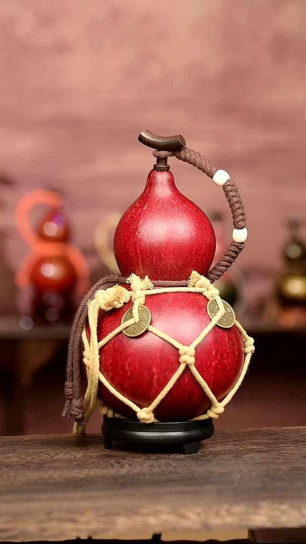 588号中药煮色  大漆葫芦水壶/酒壶 一物一拍