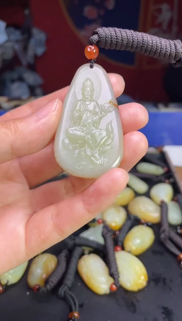 颈饰未镶嵌和田玉123