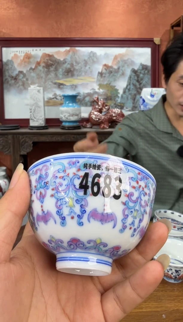 吴义松陶盟手工手绘陶瓷编码：4683