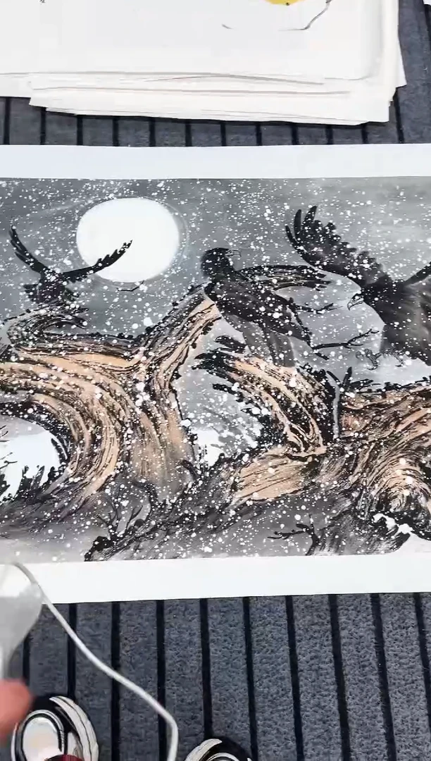 精品国画花鸟作品